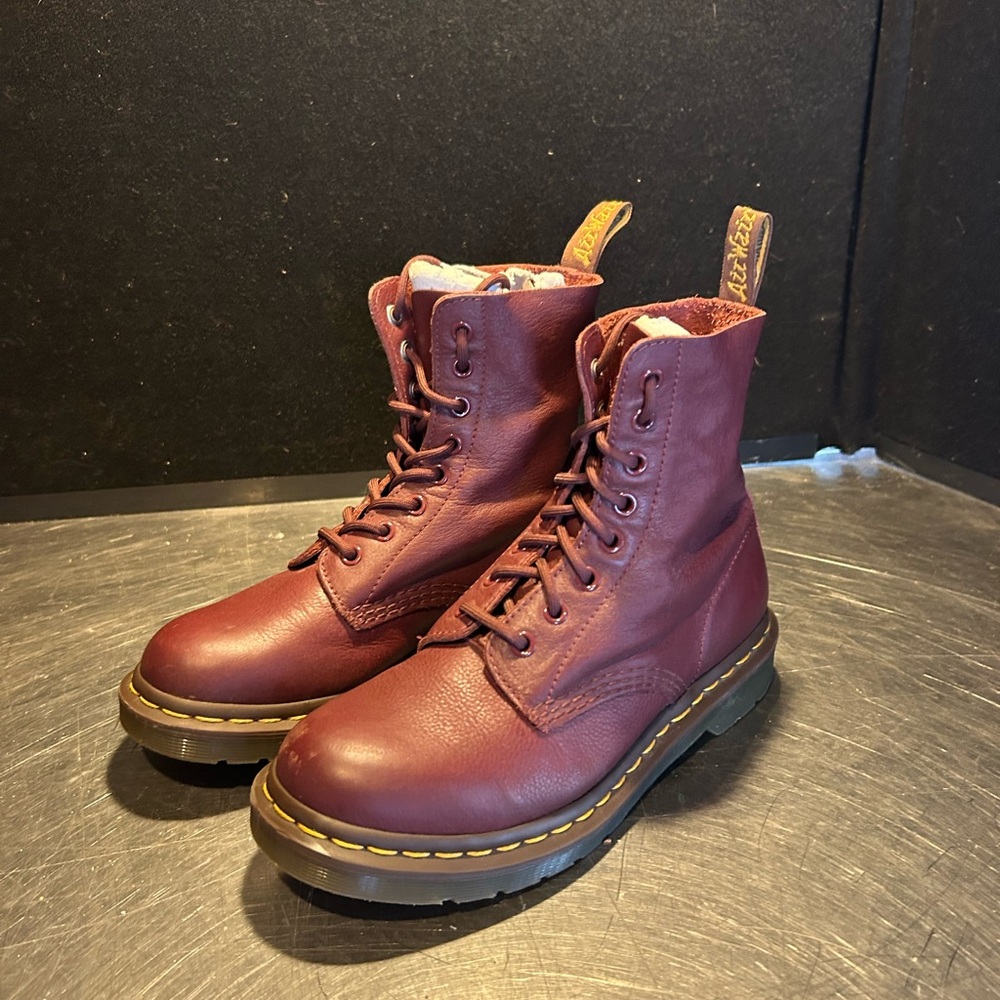 Dr. Martens Burgundy Combat Boots